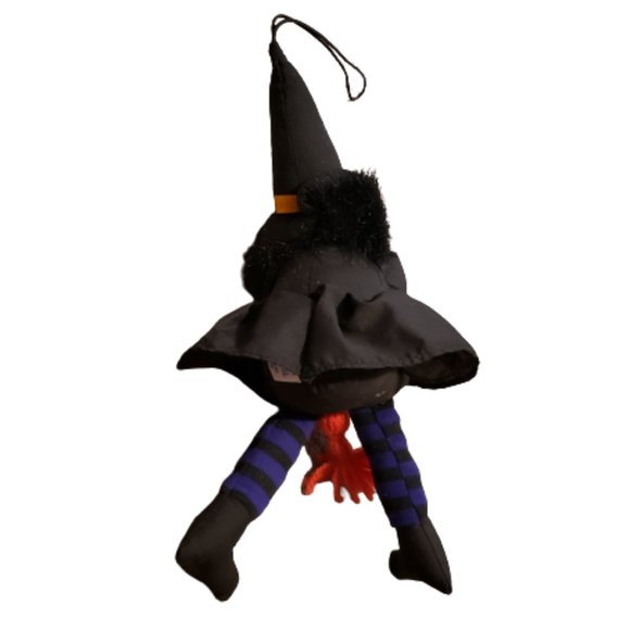 Vintage People Pals Witch Plush Toy Black OS Halloween Retro 90s Stuffed Animal - Picture 4 of 11
